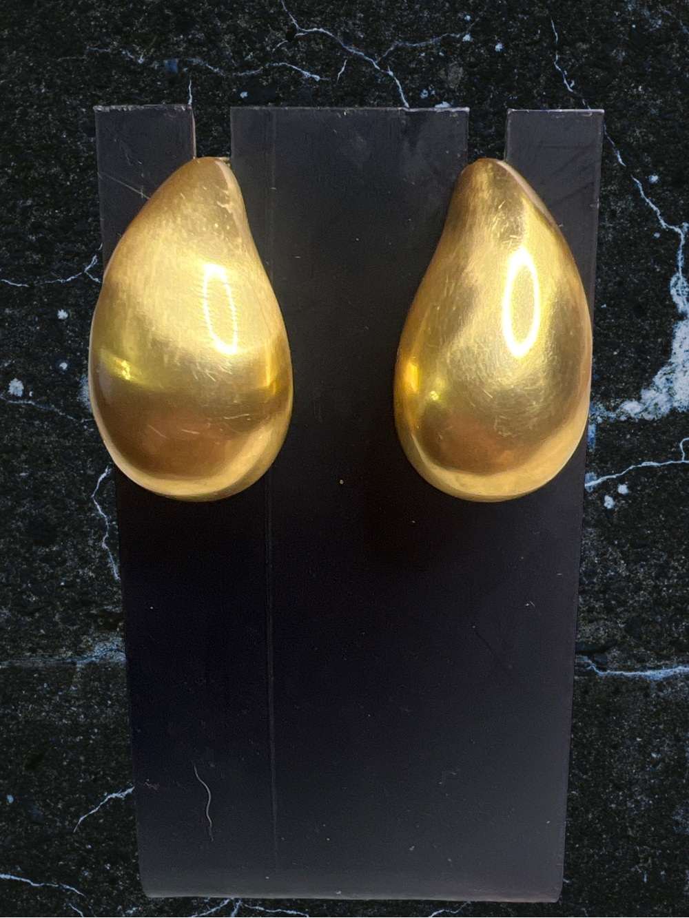 Julie Vos wave Gold Tone Pierced earrings